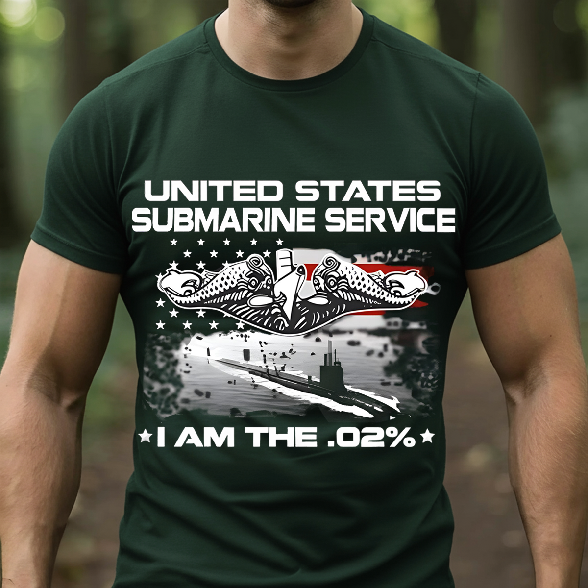 I Am The .02% Navy Submariner Veteran T-Shirt –United States Submarine Service T-Shirt