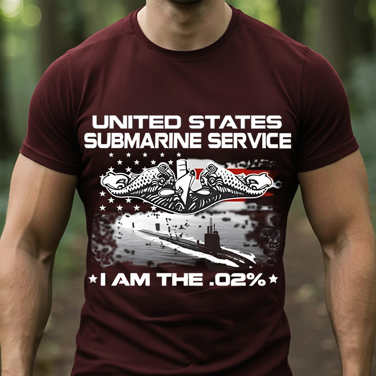 I Am The .02% Navy Submariner Veteran T-Shirt –United States Submarine Service T-Shirt