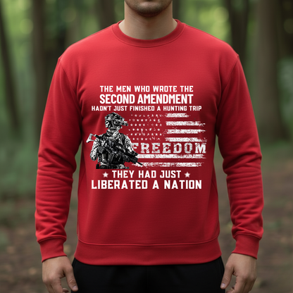 Second Amendment Shirt – Freedom Patriotic Veteran Tee Front Side – Liberated a Nation