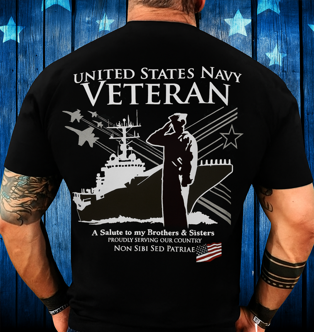 United States Navy Veteran T-Shirt – Proud Gift for Dad & Grandpa