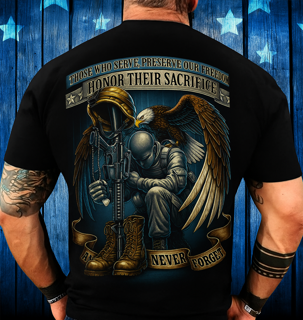 Military Tribute T-Shirt: Remember the Fallen, Preserve Freedom T-Shirt Gift For Men's