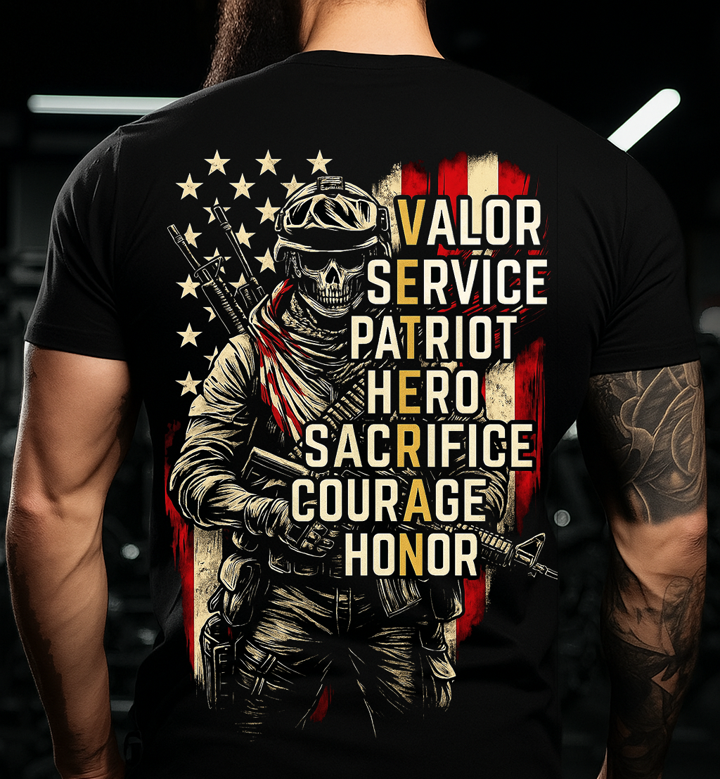 Valor, Service, and Honor – The Ultimate Veteran Shirt for Heroes, Fathers, and Grandfathers