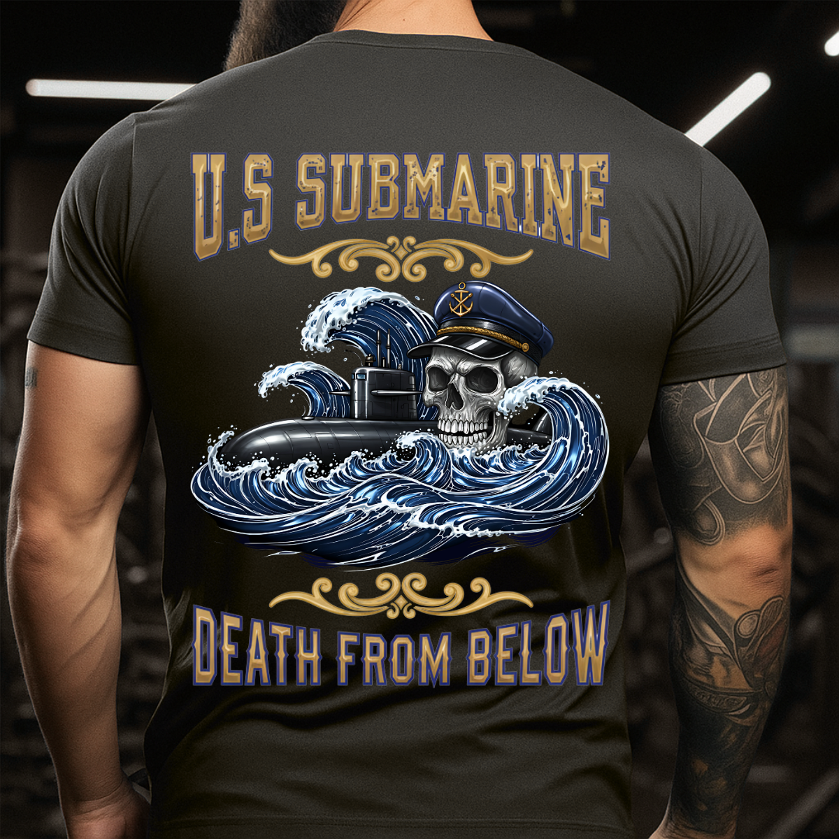 U.S Submarine T-Shirt – Death From Below – Proud Veteran Tee