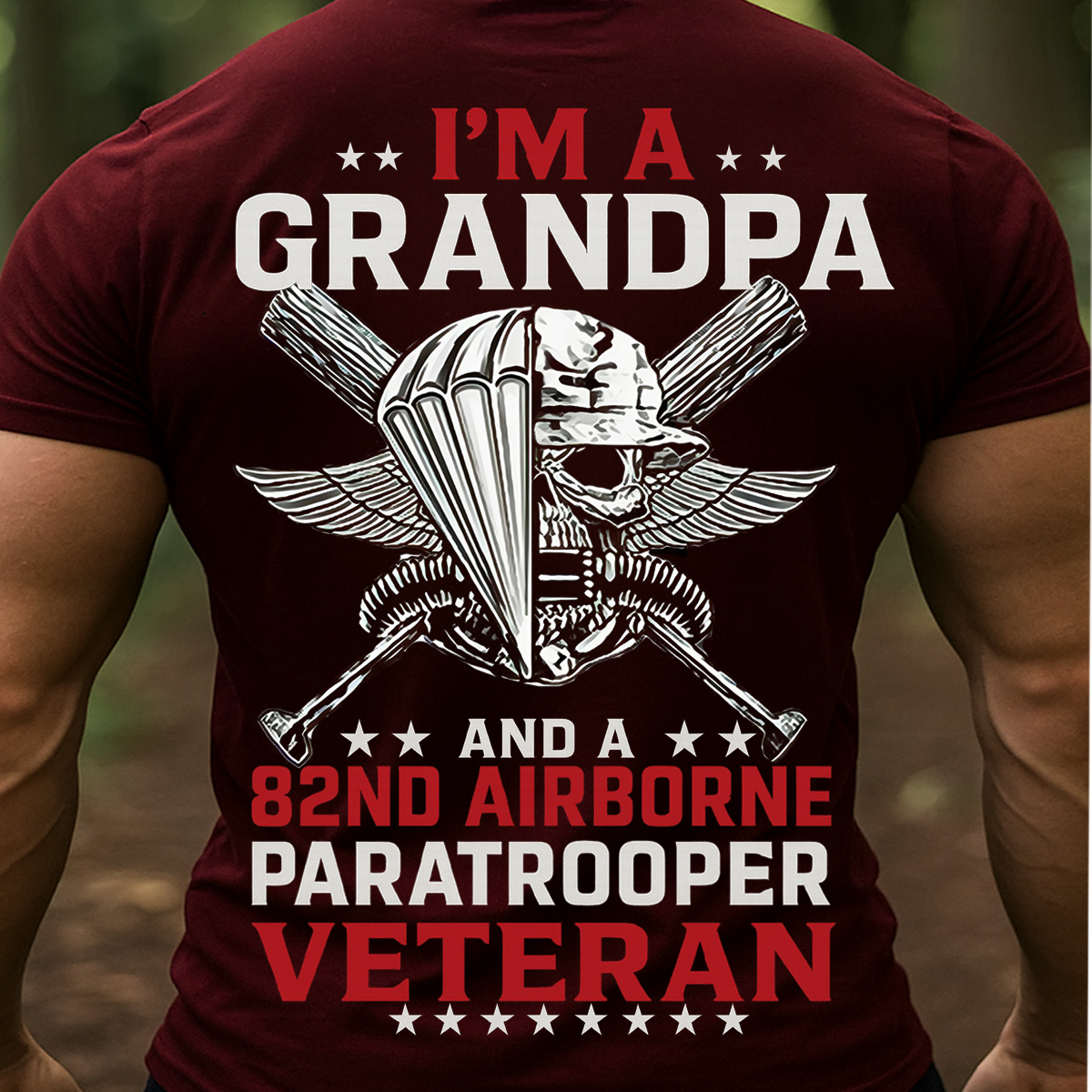 82nd Airborne Veteran Grandpa Shirt – U.S. Army Paratrooper Military T-shirt