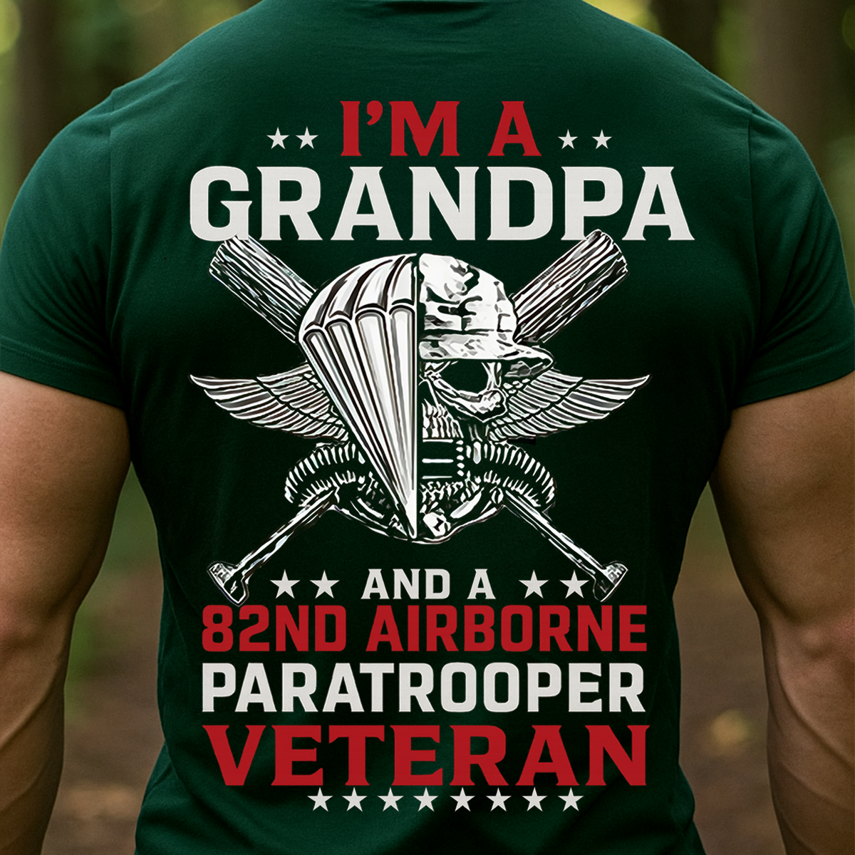 82nd Airborne Veteran Grandpa Shirt – U.S. Army Paratrooper Military T-shirt