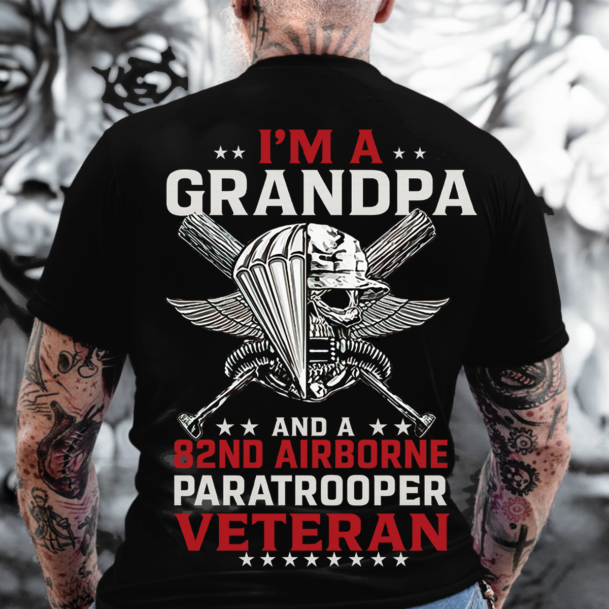 82nd Airborne Veteran Grandpa Shirt – U.S. Army Paratrooper Military T-shirt