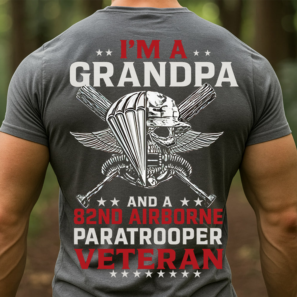 82nd Airborne Veteran Grandpa Shirt – U.S. Army Paratrooper Military T-shirt