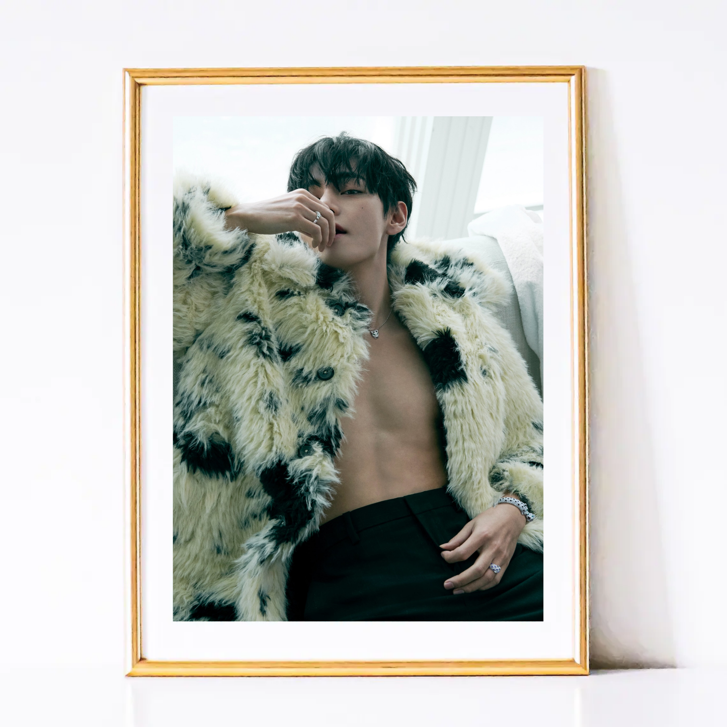 V (BTS) Kim Taehyung Wall Art Poster - Aesthetic Kpop Room Decor - Unframed Matte Print