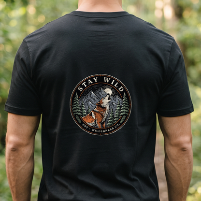 "Stay Wild" T-Shirt – Outdoor Nature Wilderness Gift for Hikers
