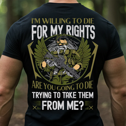 Veteran Spirit Shirt - I’ll Fight for What’s Right, American Veteran Pride Tee
