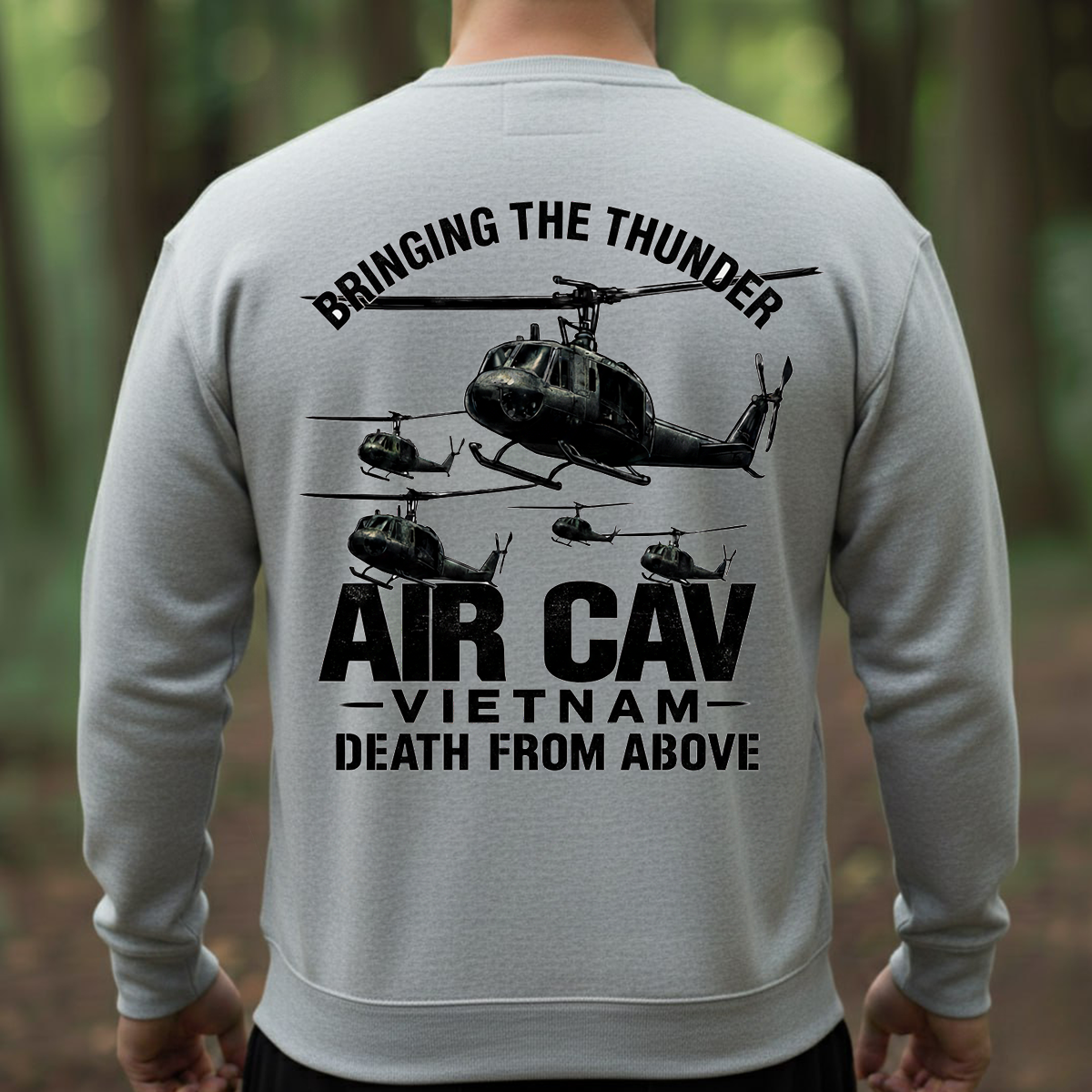 Air Cav Vietnam Veteran Shirt – Bringing the Thunder, Death From Above Helicopter Tee
