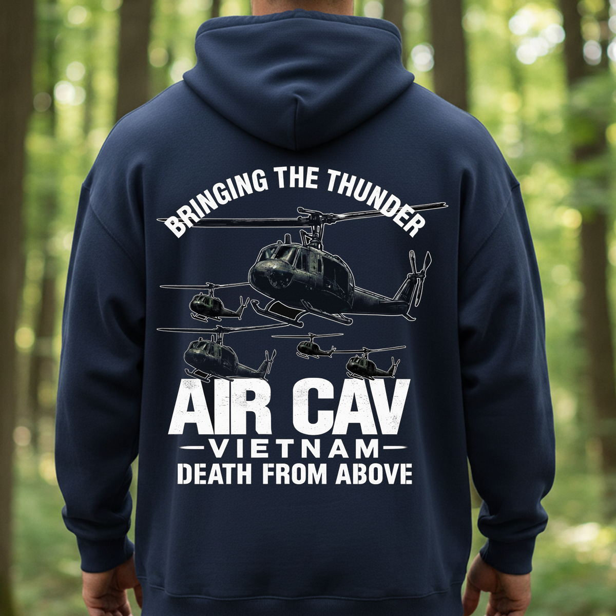 Air Cav Vietnam Veteran Shirt – Bringing the Thunder, Death From Above Helicopter Tee