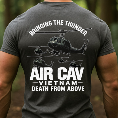 Air Cav Vietnam Veteran Shirt – Bringing the Thunder, Death From Above Helicopter Tee