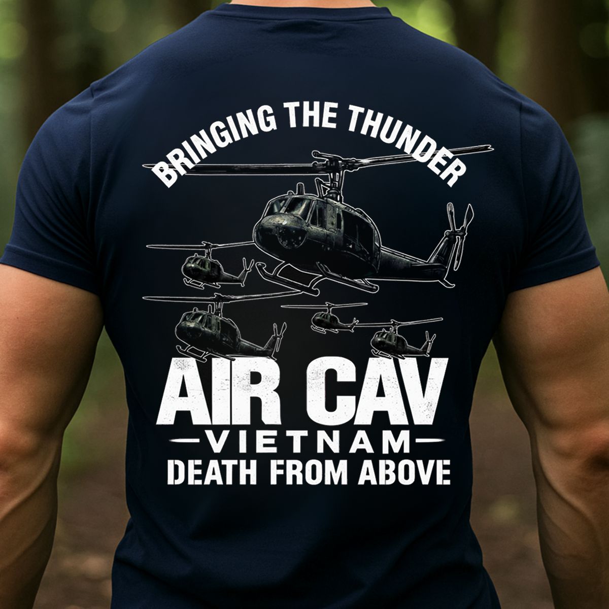 Air Cav Vietnam Veteran Shirt – Bringing the Thunder, Death From Above Helicopter Tee