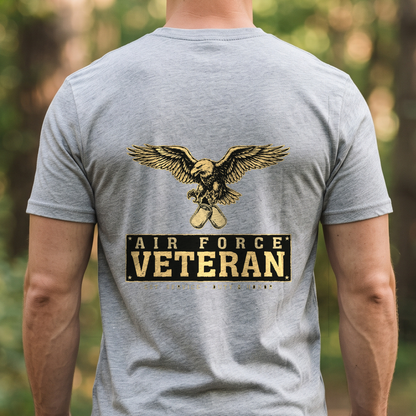 "Air Force Veteran" T-Shirt – Patriotic Military Veteran Pride Gift for Veterans Day