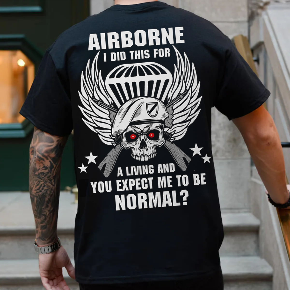 Airborne - I did this for a living, Patriotic Military Design, Gift Ideas for Veterans Day