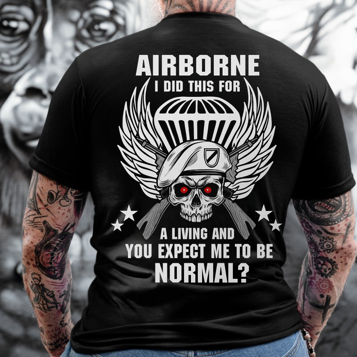 Airborne - I did this for a living, Patriotic Military Design, Gift Ideas for Veterans Day