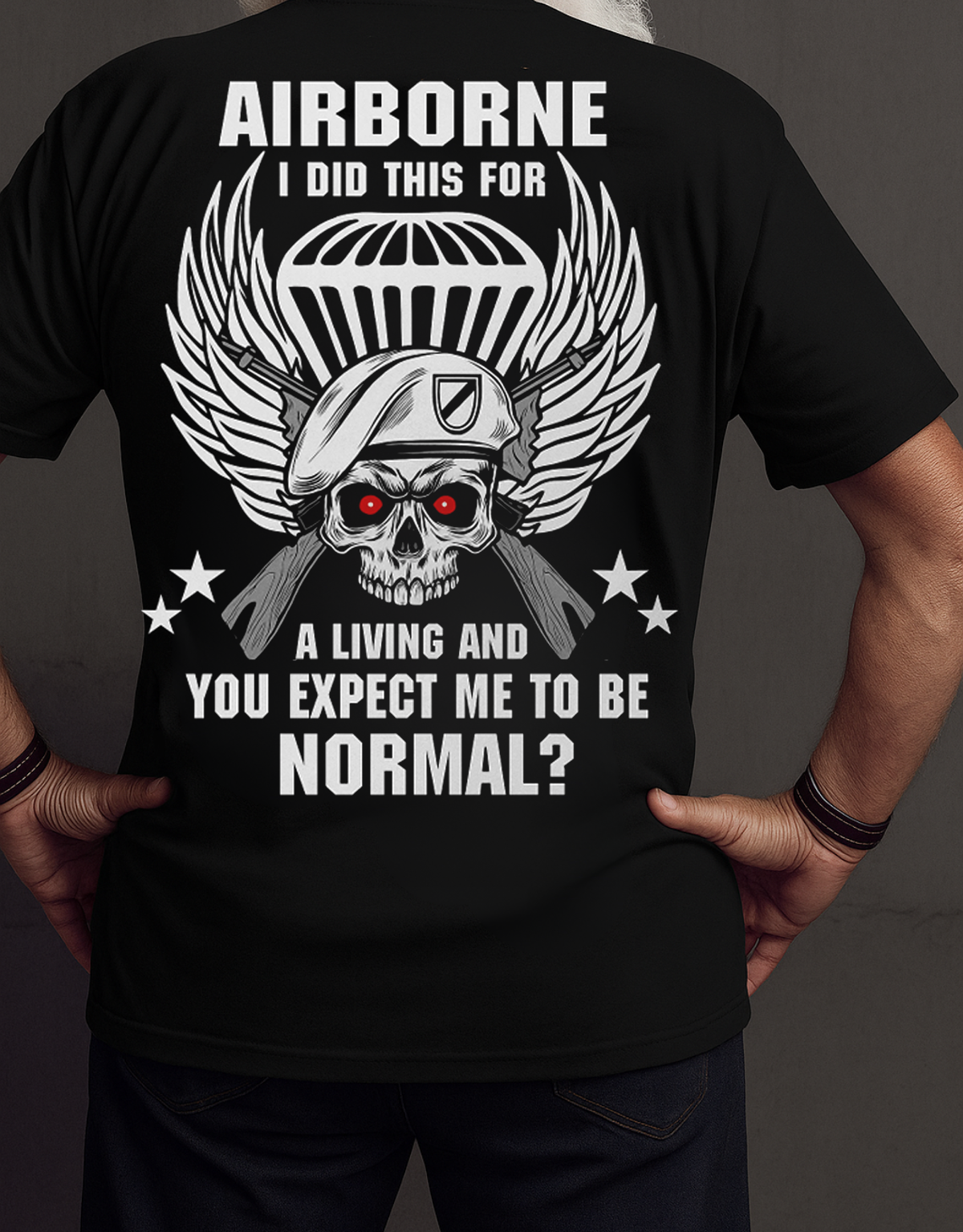 Airborne - I did this for a living, Patriotic Military Design, Gift Ideas for Veterans Day