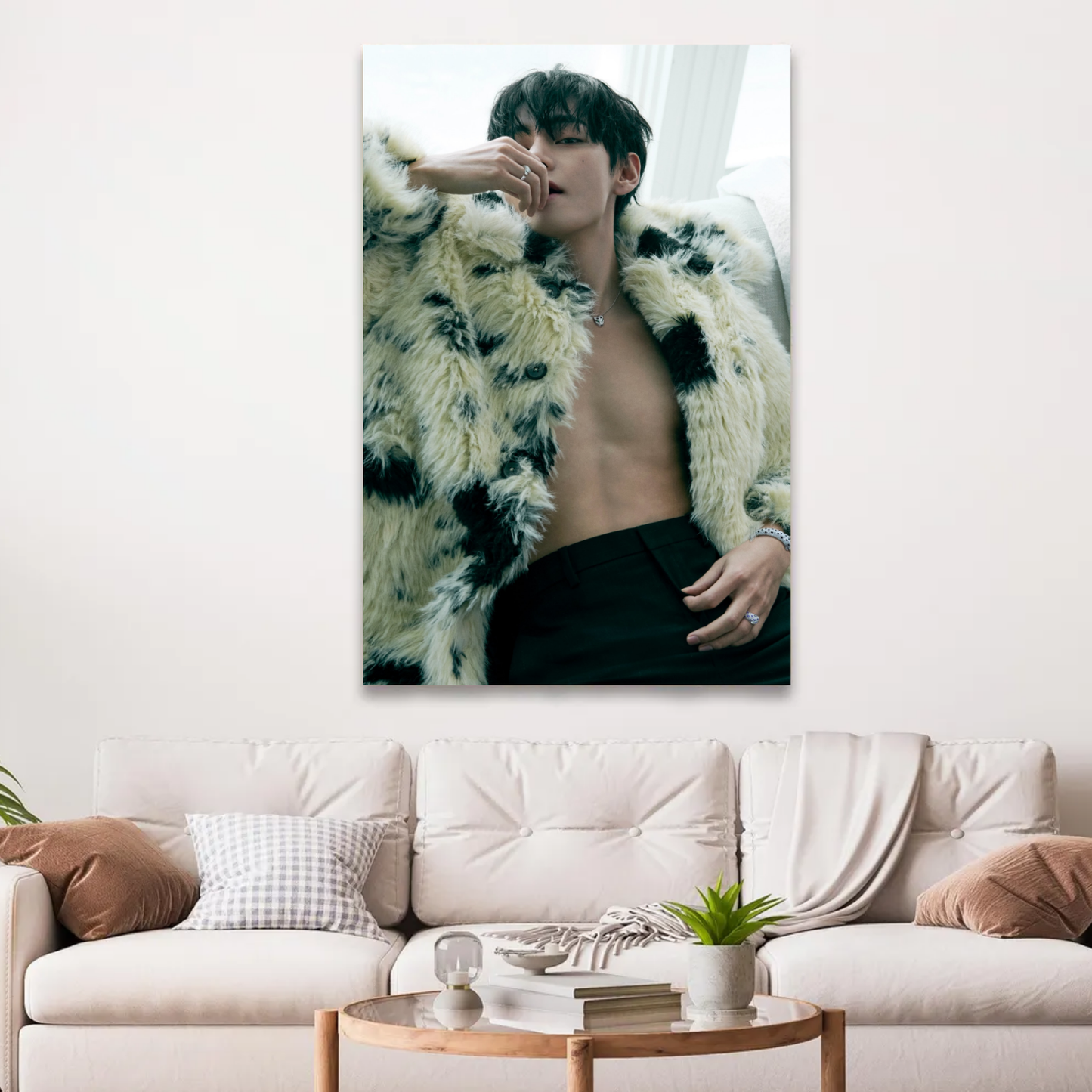 V (BTS) Kim Taehyung Wall Art Poster - Aesthetic Kpop Room Decor - Unframed Matte Print