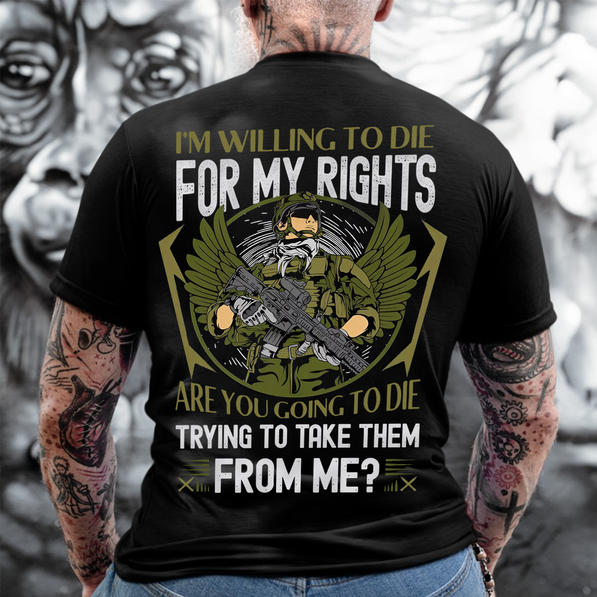 Veteran Spirit Shirt - I’ll Fight for What’s Right, American Veteran Pride Tee