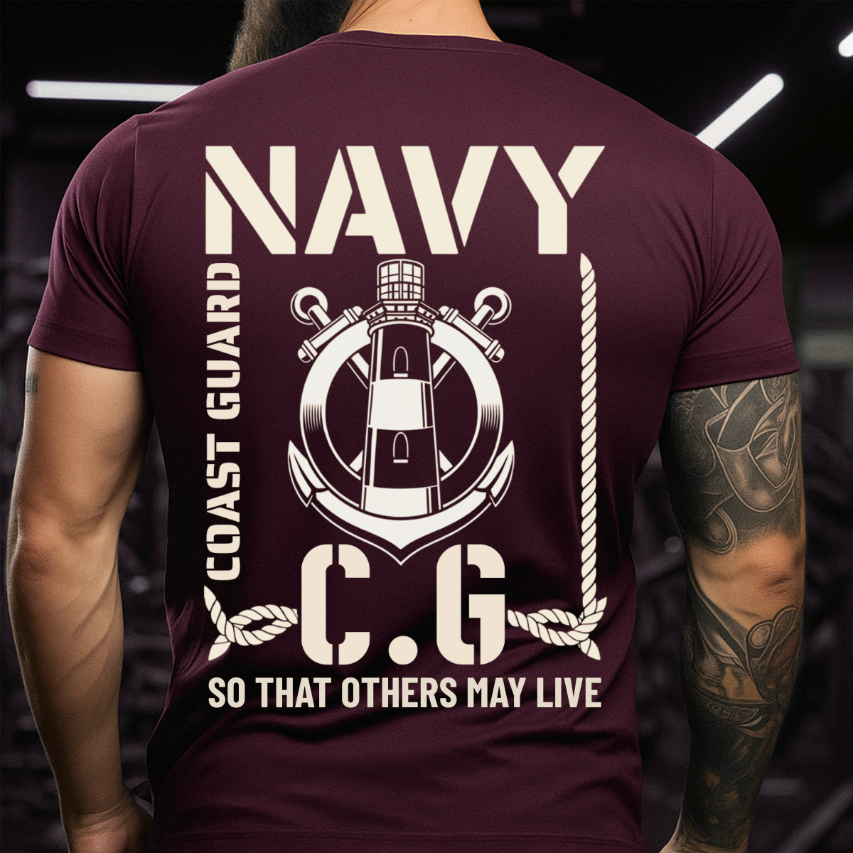 Coast Guard Veteran T-Shirt – Proud Navy Service – So Others May Live Design
