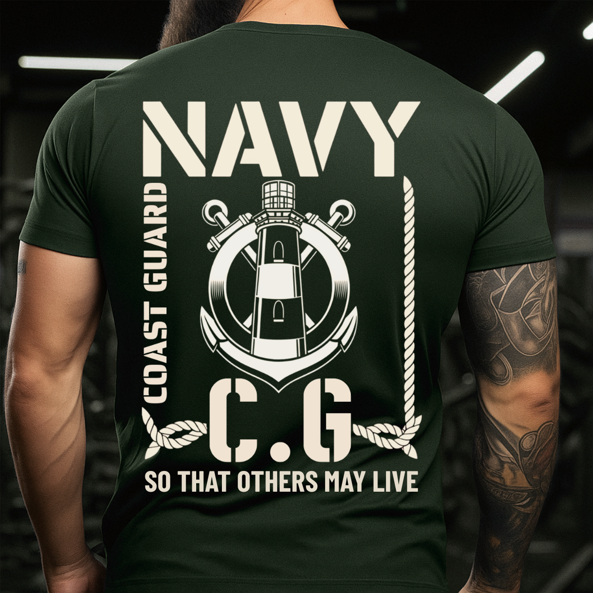 Coast Guard Veteran T-Shirt – Proud Navy Service – So Others May Live Design