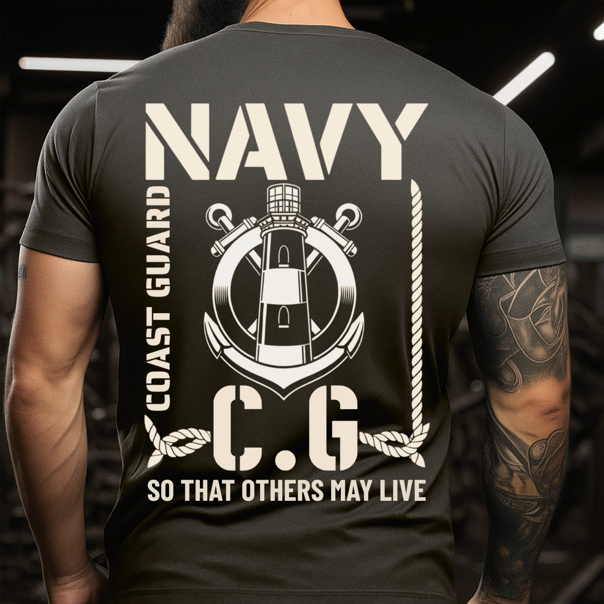 Coast Guard Veteran T-Shirt – Proud Navy Service – So Others May Live Design