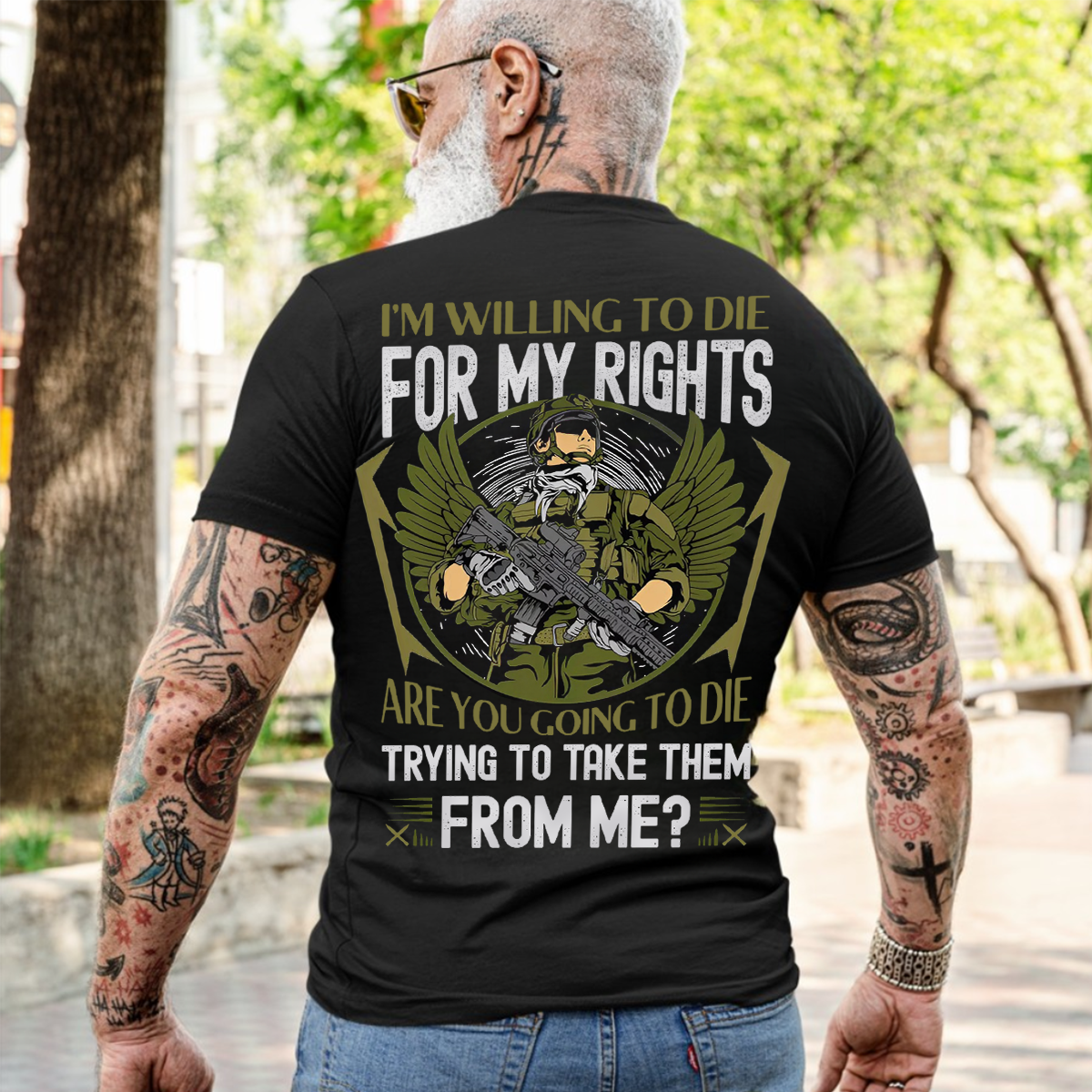 Veteran Spirit Shirt - I’ll Fight for What’s Right, American Veteran Pride Tee