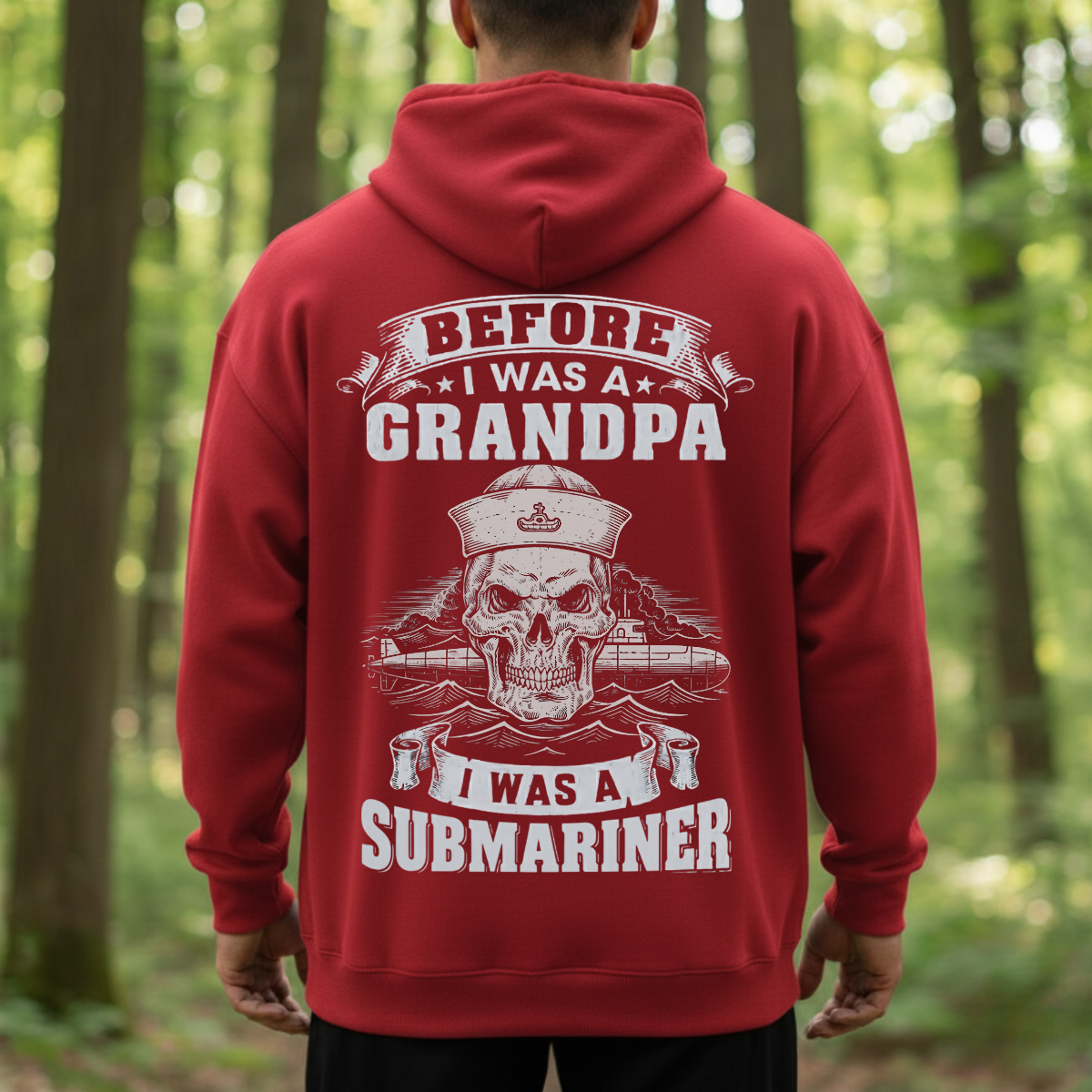 Submariner Veteran T-Shirt – Proud Navy Grandpa – Before I Was A Grandpa, I Was A Submariner