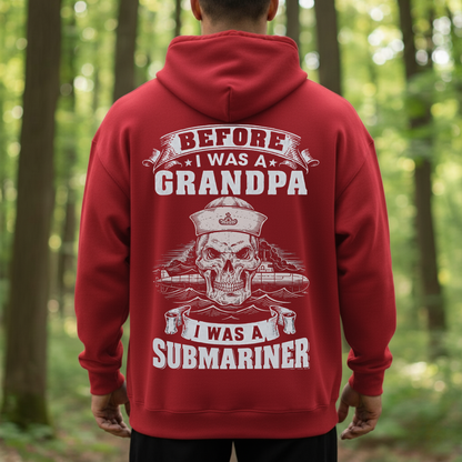 Submariner Veteran T-Shirt – Proud Navy Grandpa – Before I Was A Grandpa, I Was A Submariner