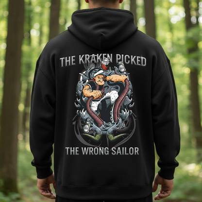 The Kraken Picked The Wrong Sailor Shirt-Veteran-Inspired Nautical Tee-Bold Sailor vs Kraken Graphic Tee