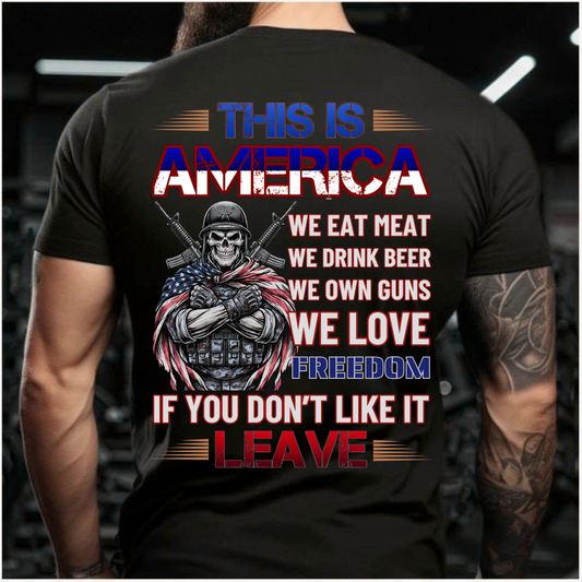 Veteran Patriotic T-Shirt – Freedom & America Quote – Bold Statement Tee