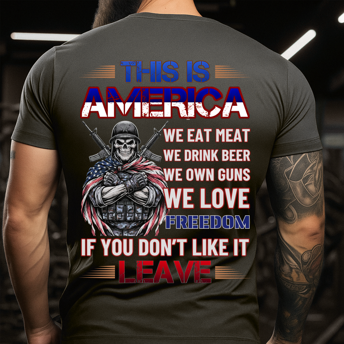 Veteran Patriotic T-Shirt – Freedom & America Quote – Bold Statement Tee