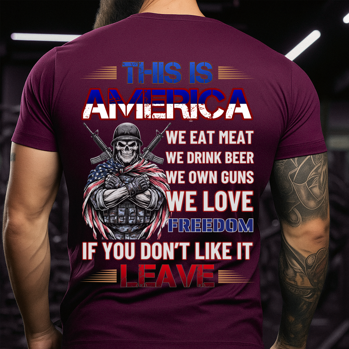 Veteran Patriotic T-Shirt – Freedom & America Quote – Bold Statement Tee