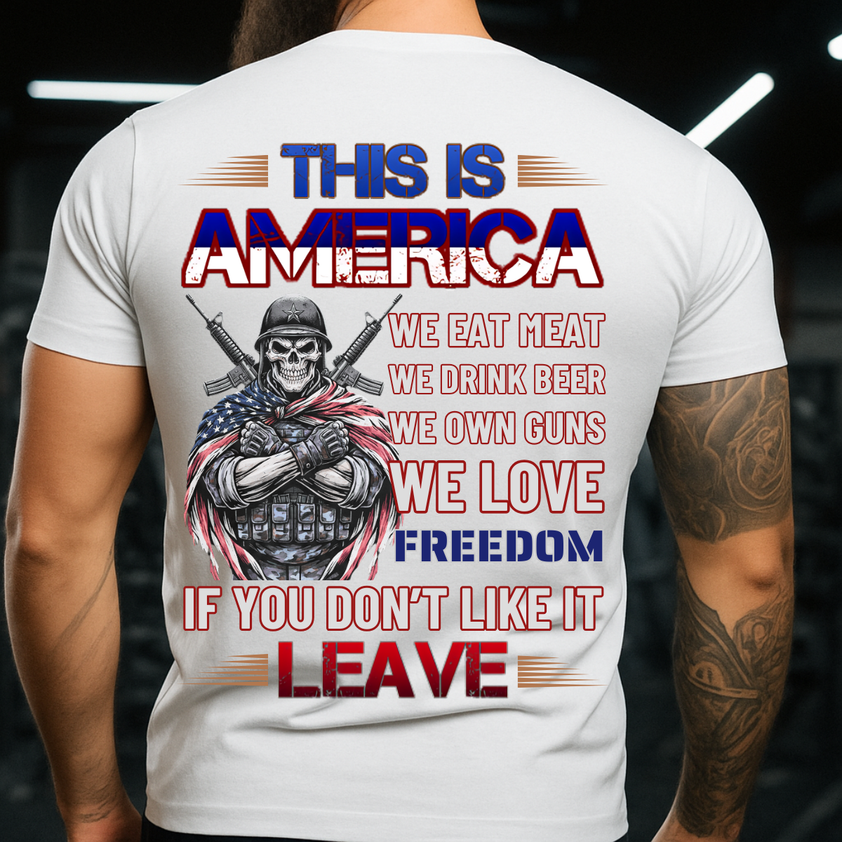 Veteran Patriotic T-Shirt – Freedom & America Quote – Bold Statement Tee