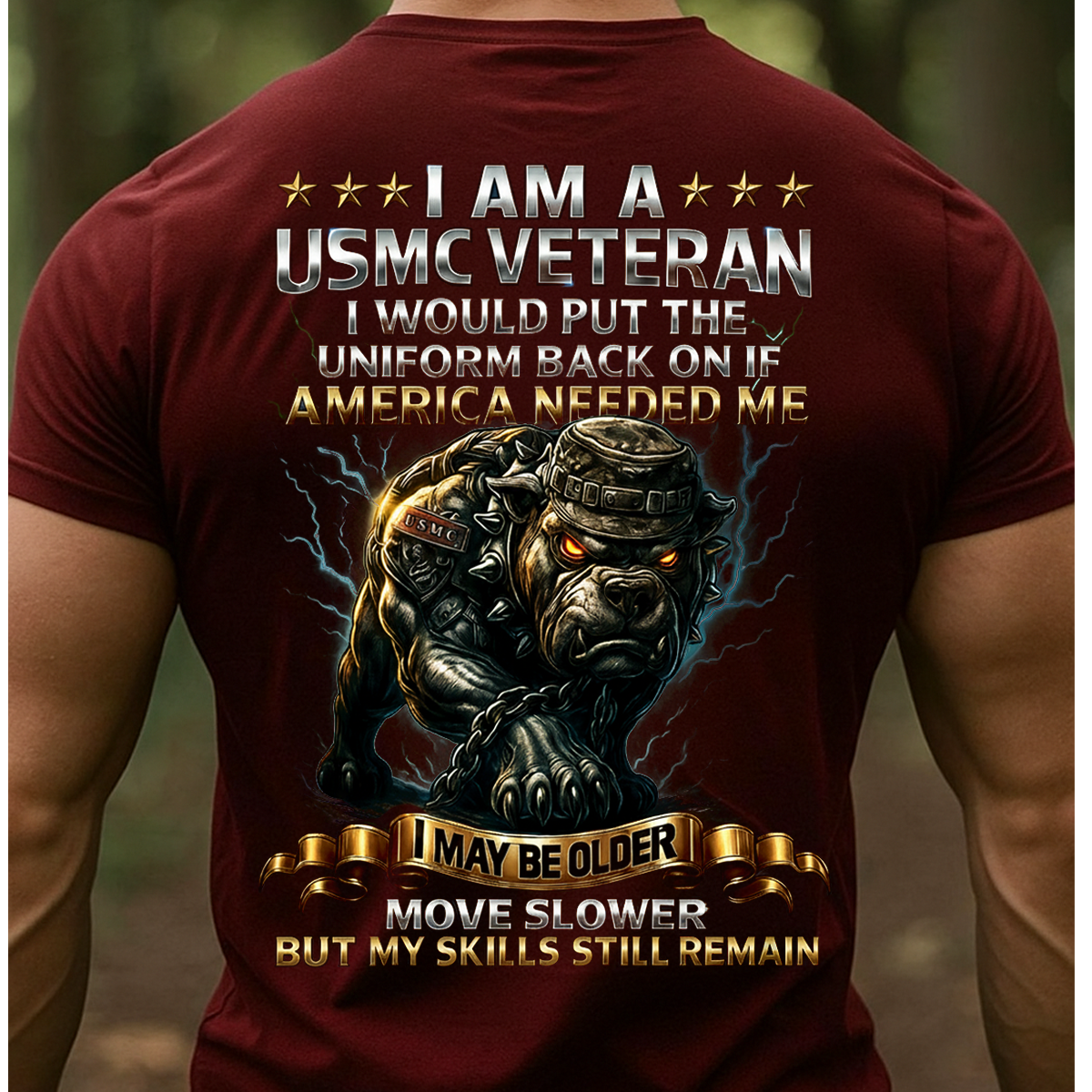 I Am a USMC Veteran Shirt – Proud Marine Corps Veteran Gift for Men, Patriotic Military T-Shirt