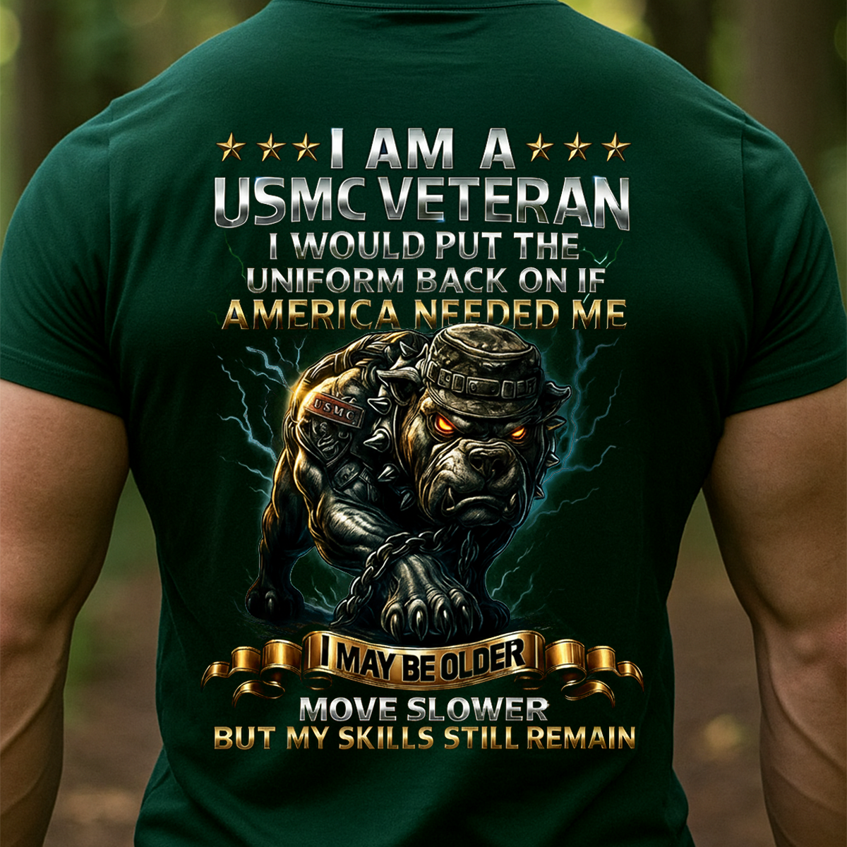 I Am a USMC Veteran Shirt – Proud Marine Corps Veteran Gift for Men, Patriotic Military T-Shirt