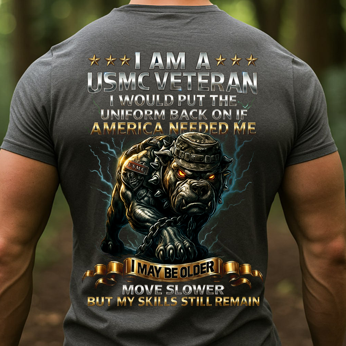 I Am a USMC Veteran Shirt – Proud Marine Corps Veteran Gift for Men, Patriotic Military T-Shirt
