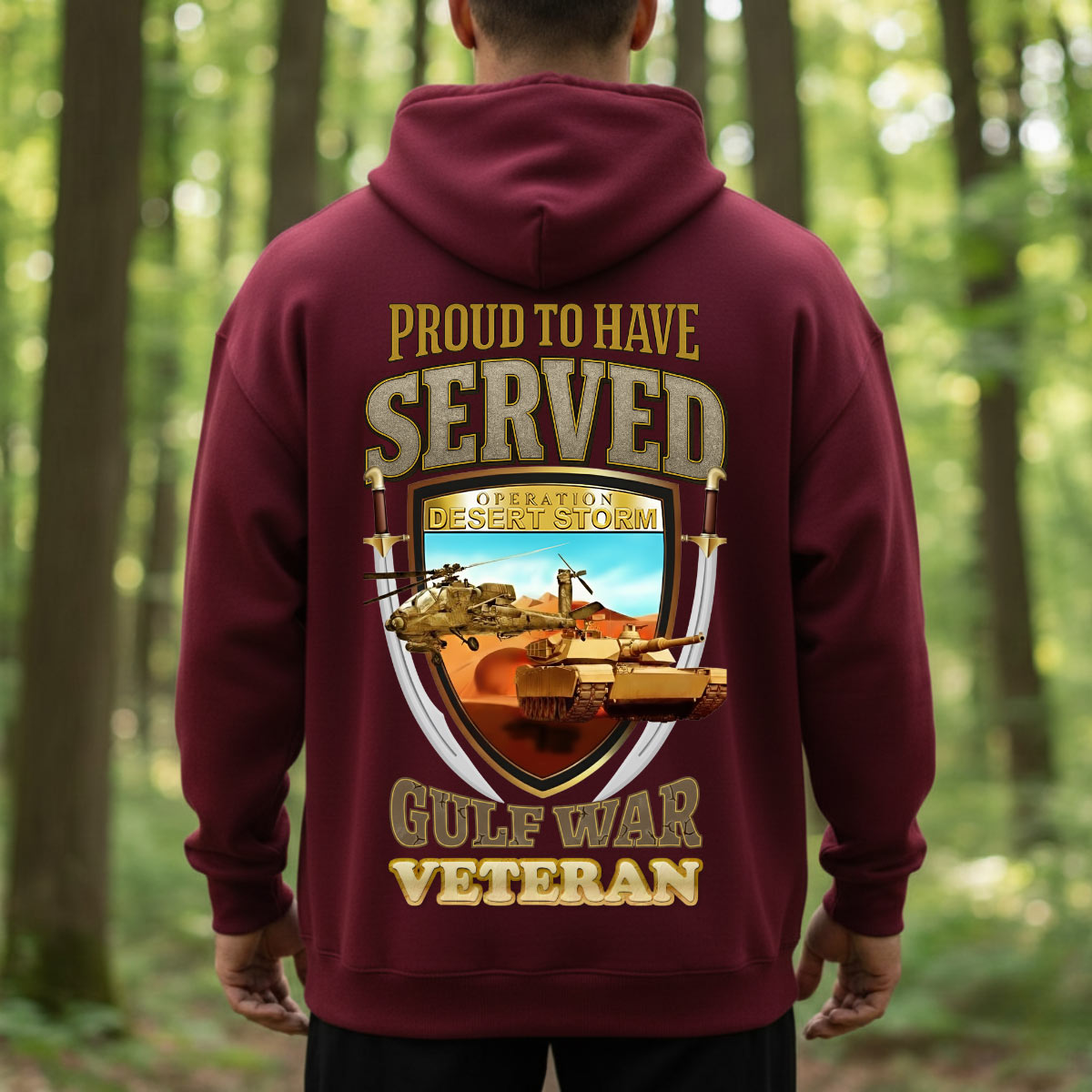 Gulf War Veteran Shirt – Proud To Have Served – Military Service Pride Tee