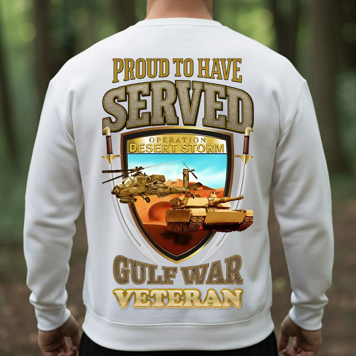 Gulf War Veteran Shirt – Proud To Have Served – Military Service Pride Tee