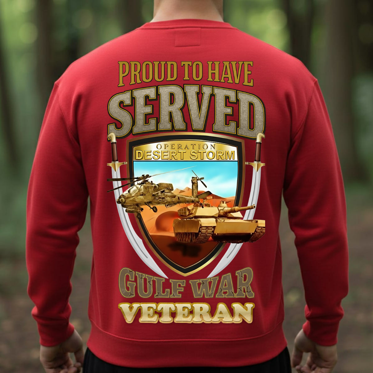 Gulf War Veteran Shirt – Proud To Have Served – Military Service Pride Tee