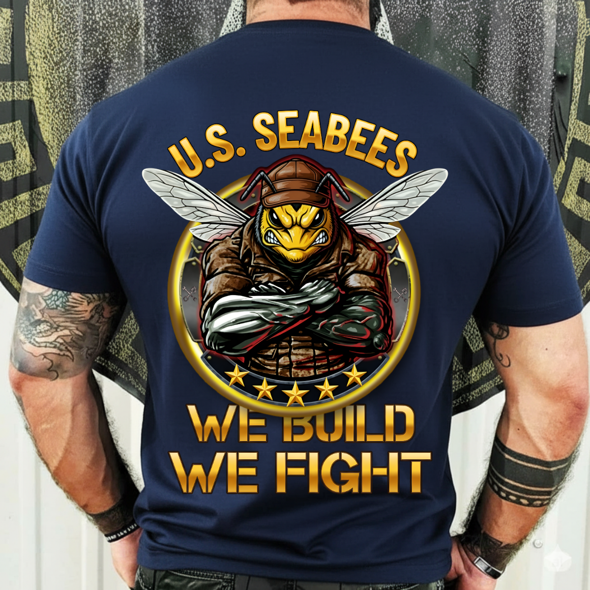 Veteran Shirt – U.S. Seabees Pride – We Build We Fight Military Design