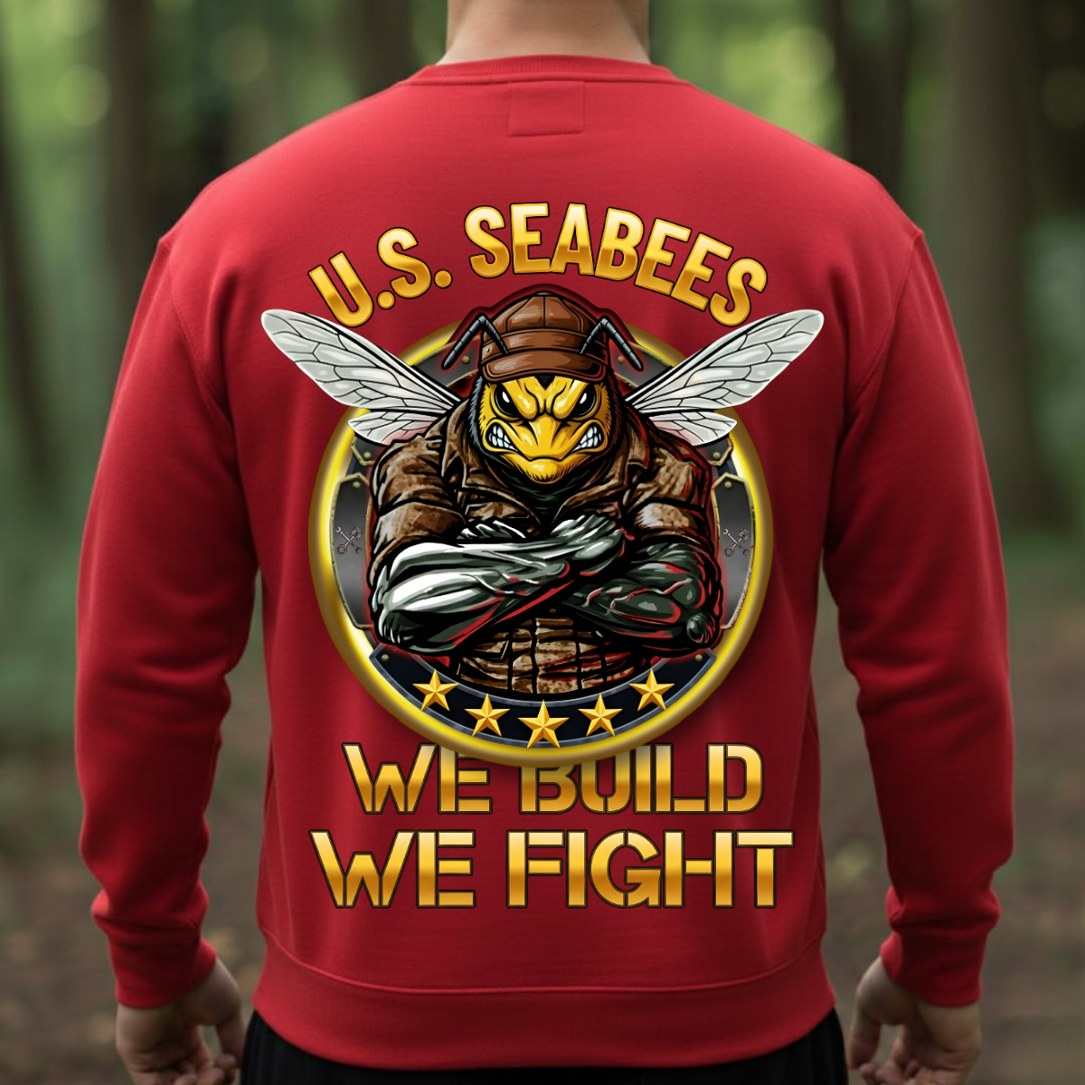 Veteran Shirt – U.S. Seabees Pride – We Build We Fight Military Design