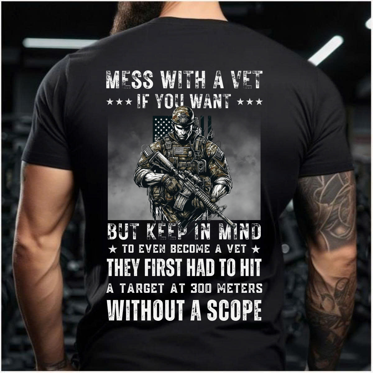 Mess With A Vet If You Want, Veteran Military Apparel T-Shirt, Military Veteran Pride T-Shirt