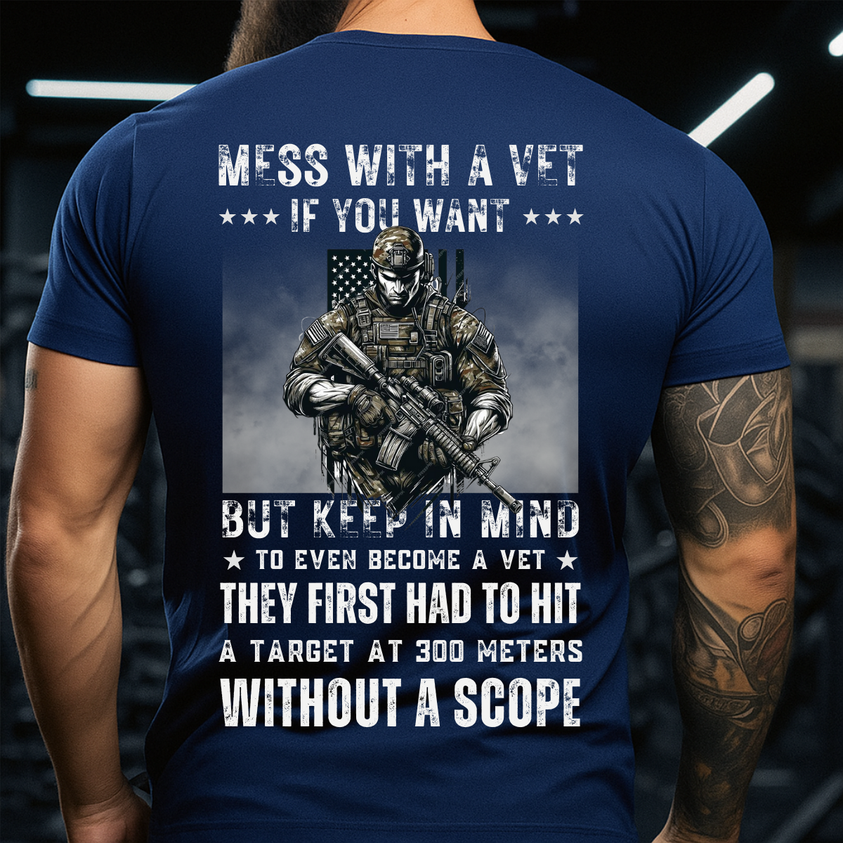 Mess With A Vet If You Want, Veteran Military Apparel T-Shirt, Military Veteran Pride T-Shirt