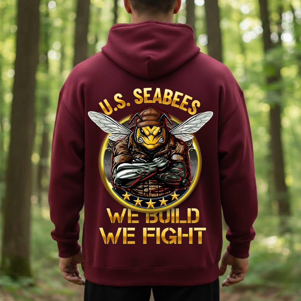 Veteran Shirt – U.S. Seabees Pride – We Build We Fight Military Design