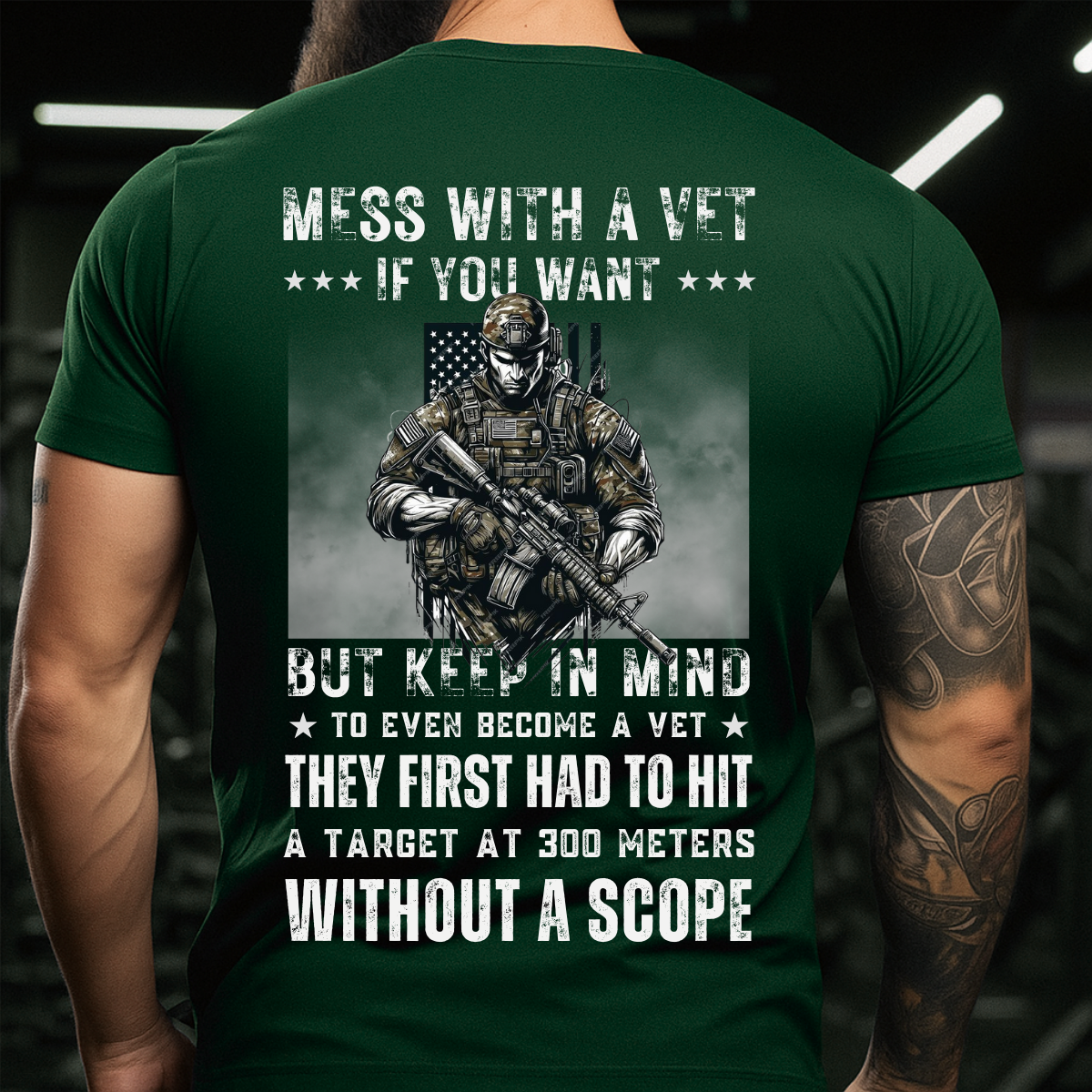 Mess With A Vet If You Want, Veteran Military Apparel T-Shirt, Military Veteran Pride T-Shirt