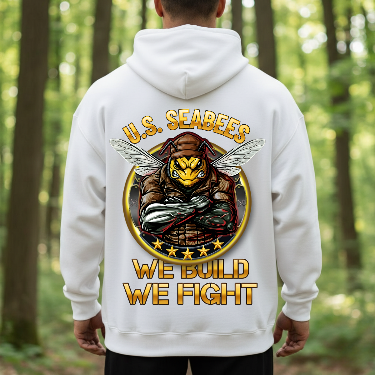 Veteran Shirt – U.S. Seabees Pride – We Build We Fight Military Design