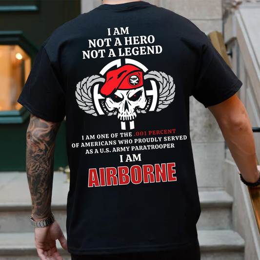 One of .001% of Americans who served as U.S Paratrooper T-Shirt, Military Patriotic Apparel, Perfect Gift for Veterans Day