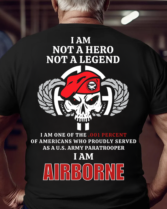 One of .001% of Americans who served as U.S Paratrooper T-Shirt, Military Patriotic Apparel, Perfect Gift for Veterans Day